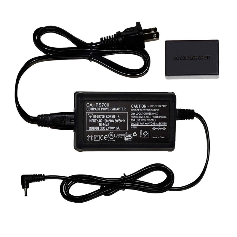 ACK-E17 AC Power Adapter and DR-E17 DC Coupler Kit Compatible for Canon EOS M3, EOS M5, EOS M6 Mirrorless Digital Cameras