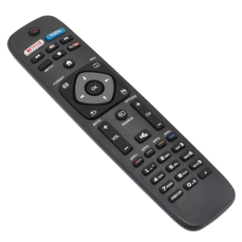 Replacement Remote Control for 43PFL5602/F7 50PFL5601/F7 50PFL5602/F7 55PFL5901/F7 55PFL5601/F7 55PFL5402/F7 65PFL5602/F7 Philips Smart TV