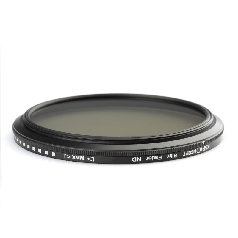 55mm Filter, K&F Concept 55mm Slim HD Milti-Coated Variable Polarizing Fader ND Neutral Density Adjustable ND2 to ND400 Lens Filter for Digital Cameras + Cleaning Cloth