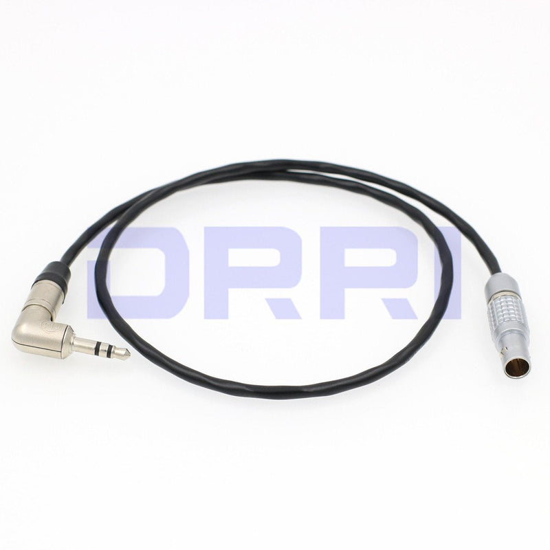 DRRI 3.5mm Neutrik Jack to 5 Pin Tentacle Sync Easync Timecode Cable Straight 5Pin cable