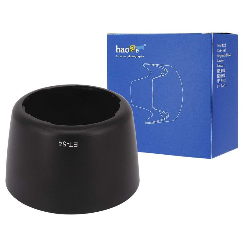 Haoge Bayonet Lens Hood Compatible with Canon EF 55-200mm f/4.5-5.6 II USM and Canon EF 80-200mm f/4.5-5.6 II Lens Replaces Canon ET-54