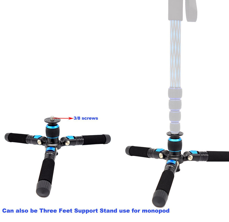 Koolehaoda Travel Portable H-50B Mini Tripod Compact Desktop Macro Mini Tripod with Ball Head (H-50B)