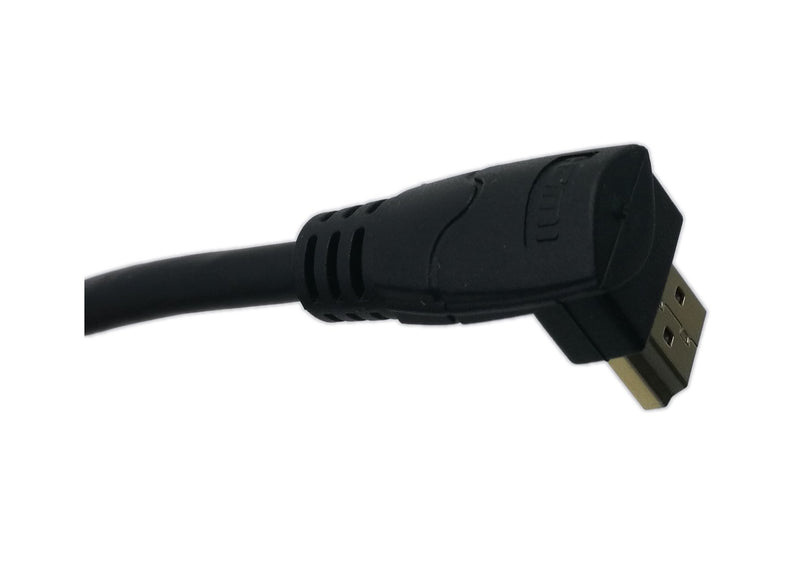 [AUSTRALIA] - zdyCGTime 1 Feet HDMI Up to Up Angle 90 Degree Vertical Right Cable -Supports 4K@60Hz, High Speed, HDMI 2.0 Ready - UHD, Ethernet & Audio Return - Video 4K 2160p, HD 1080p, 3D.(Male-Male)(Up) 