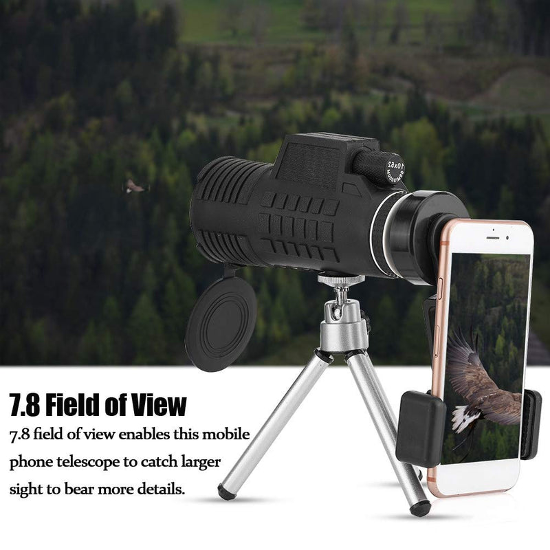 Monocular Telescope with Tripod and Phone Clip, 50x60 HD Auto Zooming Optical Telescope for Cellphone, for Adult Bird Watching/Travelling/Camping/Hiking - 1800/9800m