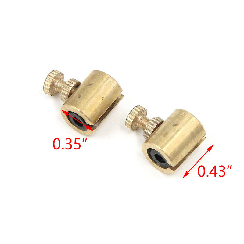 FarBoat 2Pcs Wolf Tone Gone Eliminator Brass Violin Mute Suppressor Tube Replacement Accessories Gold