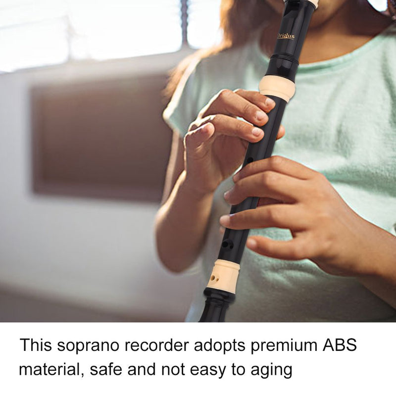 [AUSTRALIA] - Soprano Recorder, 8 Hole C key Descant Recorder British German Style Wind Instrument for Beginner(German Style) 
