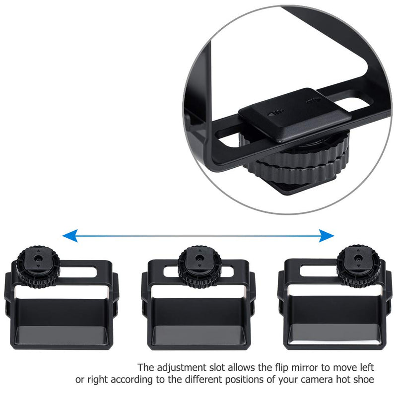 Adjustable Mirrorless Camera Flip Screen Mirror, Vlog Selfie Flip Screen Bracket for Sony ZV-1 A1 A6500 A6400 A6300 A7III Fujifilm X-E4 X-T3 X-T30 X-T20 Nikon Z5 Z7II Z6II Olympus E-M1