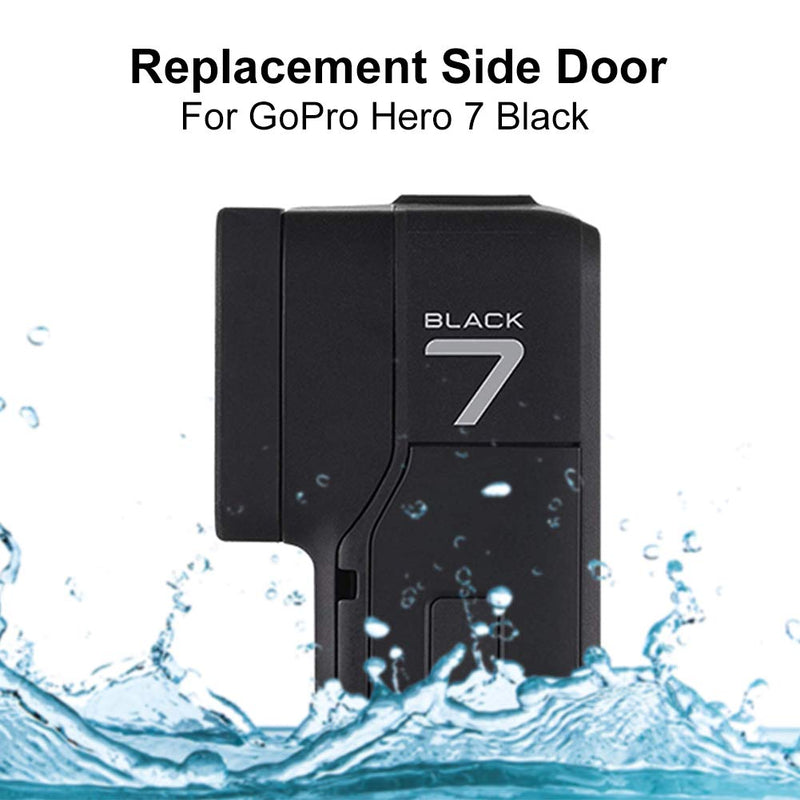 GOHIGH Replacement Side Door for GoPro Hero 7 Black,USB-C HDMI Cover Repair Part Battery Door Protective Charging Port Repair Part Action Camera Accessories for hero 7 black