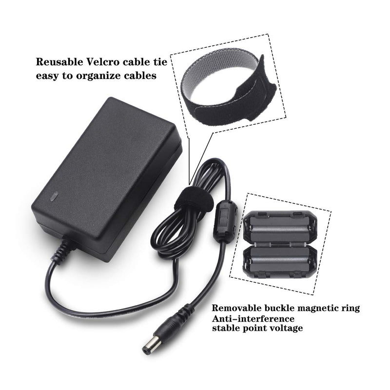 9V 1A 2A AC/DC Guitar Pedal Power Supply Adapter with 5 Way Daisy Chain Cable for Behringer, DigiTech, Dunlop, MXR, Nobels, NUX, Roland, TC Electronic, Xotic, Zoom, BOSS, Electro Harmonix, Effector