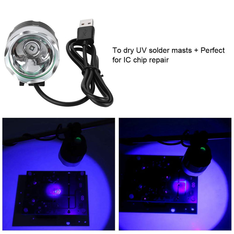 ASHATA Mini Ultraviolet Light 9W USB Lamp UV Glue Curing LED Lamp for Mobile Phone Repair CI Chip Repair