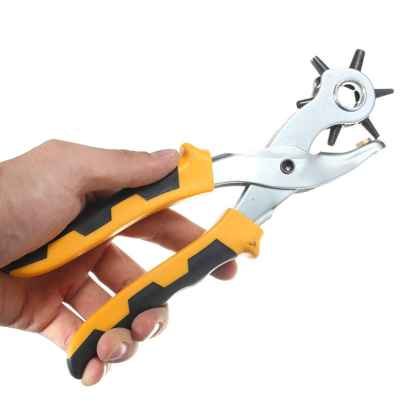 Hole Punch Plier,3pcs Card Leather Belt Hole Punch Eyelet Plier Snap Button Setter Tool Kit
