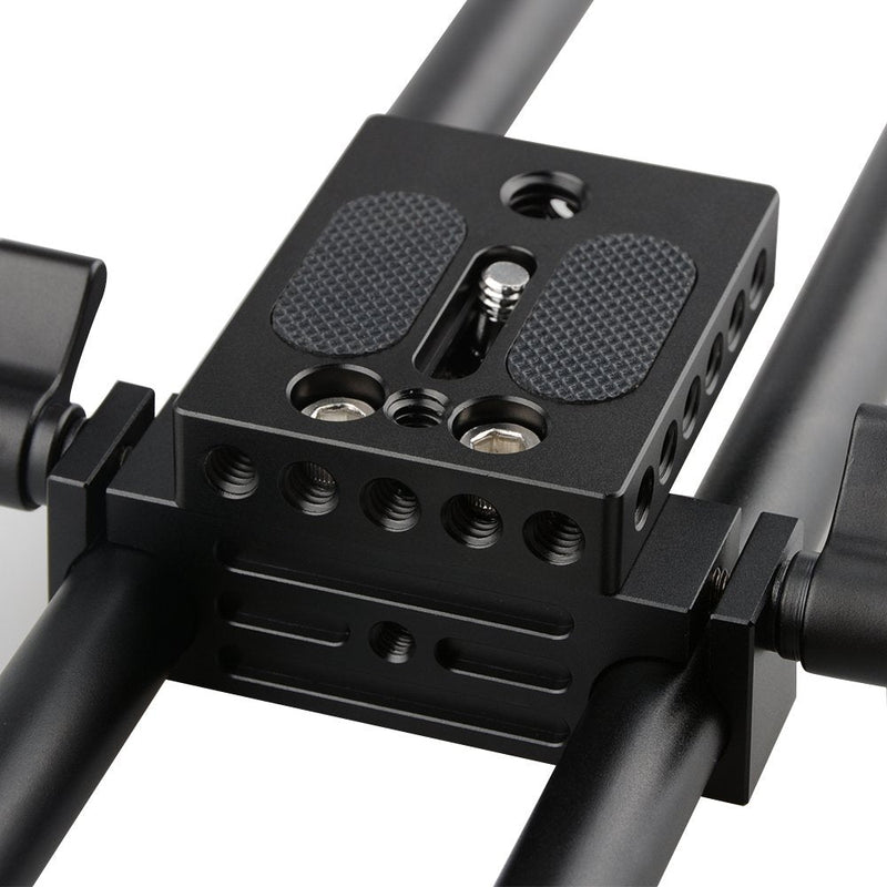 [AUSTRALIA] - CAMVATE Camera Baseplate with 15mm Railblock for DSLR Rig 15mm Rod Rail Support System - 1236 