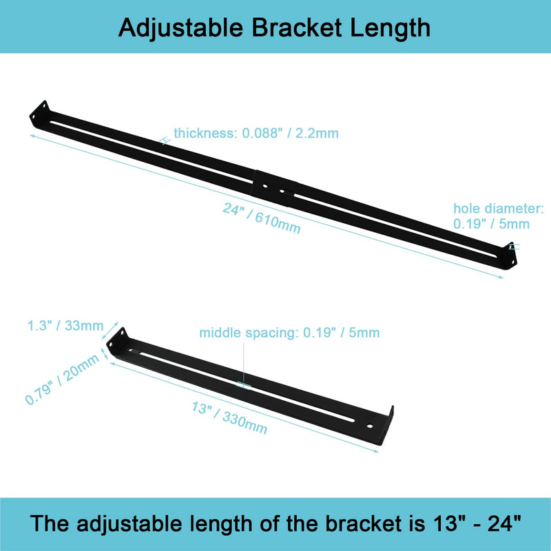 Wdwlbsm 2 Pack Drawer Repair Kit,Furniture Repair Accessories Brackets Middle Mount to Reinforce and Repair Wooden/MDF/Chipboard Drawers Cabinet - Heavy Duty Steel Hardware Includes Screws