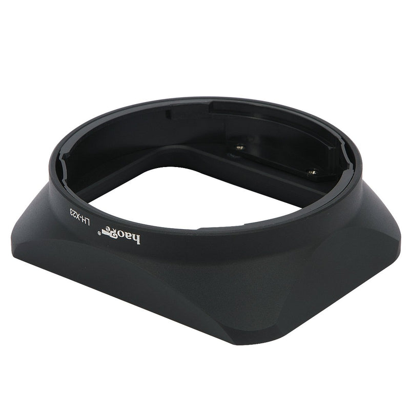 Haoge Bayonet Square Metal Lens Hood with Cap for Fujifilm Fuji Fujinon XF 23mm F1.4 R, XF 56mm F1.2 R, XF 56mm F1.2 R APD on X-Pro2 X-Pro1 X-T2 X-T1 X-T20 X-T10 X-E2S X-A5 X-A20 X-E3 X-H1 as LH-XF23 for XF 23mm F1.4 R and XF 56mm F1.2 R