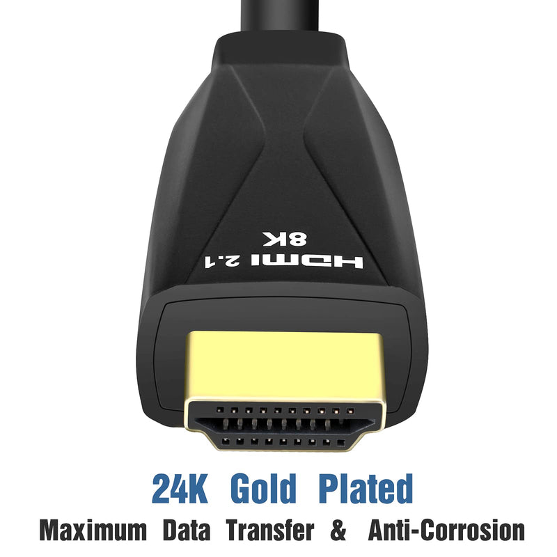 [AUSTRALIA] - 8K HDMI 2.1 Cable 10ft Certified Ultra High Speed HDMI Cable, 48Gbps 8K 60Hz 4K 120Hz Support Compatible with Apple TV Samsung QLED Sony LG PS5 10ft 8K copper 