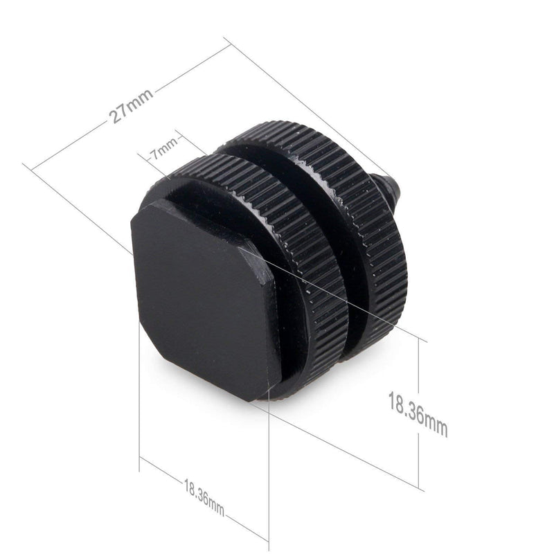 SLOW DOLPHIN 1/4 Inch Hot Shoe Mount Adapter Tripod Screw for DSLR Camera Rig(4Packs)
