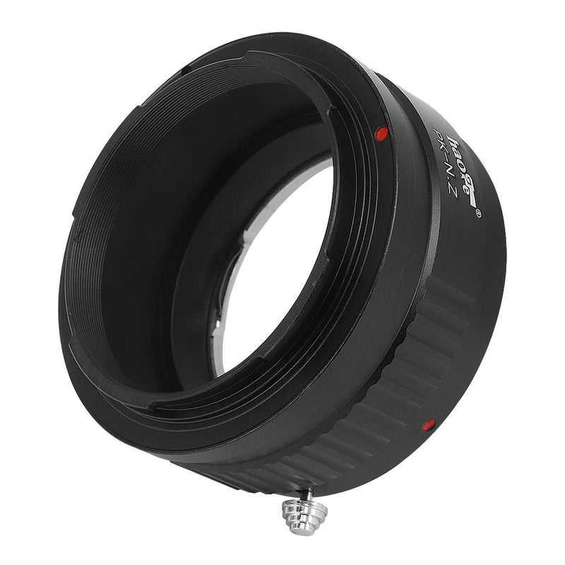 Haoge Manual Lens Mount Adapter for Pentax K PK Lens to Nikon Z Mount Mirrorless Camera Such as Z7II Z6ii Z6 Z7 Z50