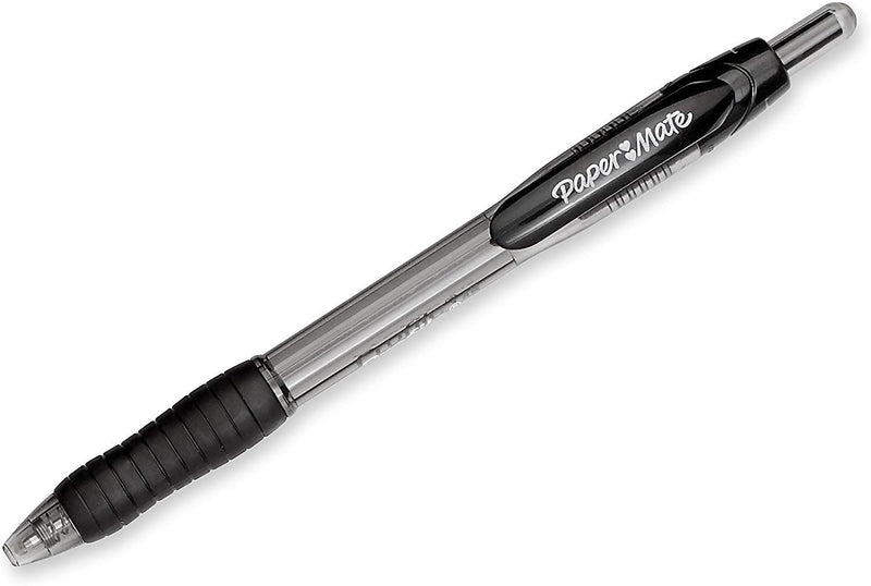 Paper Mate Profile Retractable Ballpoint Pens Black 8 Count