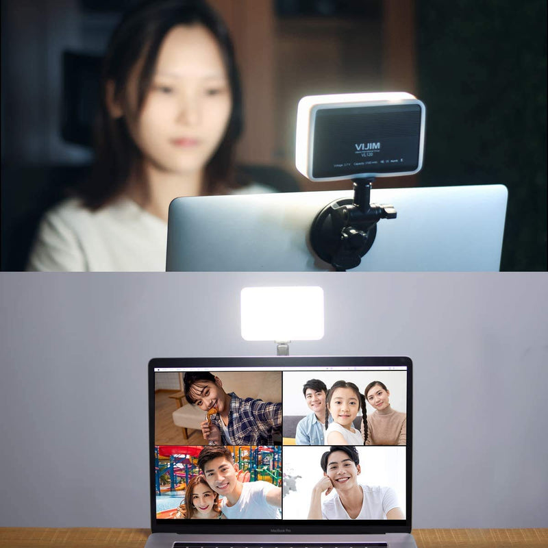Laptop Light for Video Conference, LED Video Light Portable Camera Light Panel Dimmable 3200K-6500K Bi-Color CRI 95+ 3100mAh Rechargeable Lighting Lamp for YouTube Studio Portraits