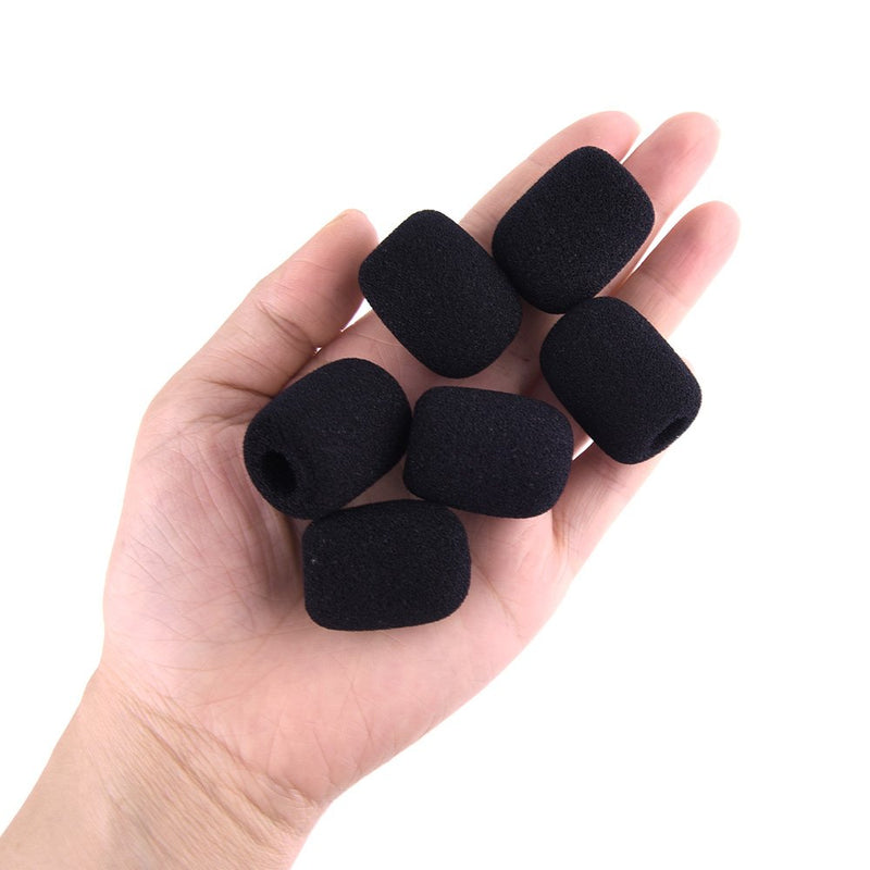 [AUSTRALIA] - FEPITO 20 Pack Mini Size Microphone Windscreen for Lapel Lavalier Headset Microphone Foam Covers, Black 1.2 * 0.92inch(20pack) 