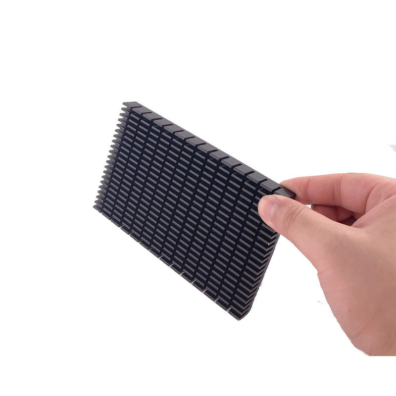 Awxlumv Aluminum Large Heatsink 5.9 x 3.6 x 0.59 Inch /150 x 93x 15 mm Black Heat Sinks Fins for Cooler RTX 3090 3080 ti Backplate PCB LED Motherboard (2 Pcs) 2 Pcs