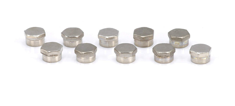 Coaxial F Cap (F81 Cap) Weather Cap - for Coax Ground Blocks, splitters, or Other F Connectors - Protects Female Connection for Future use - (4 Pack) 4 Pack Silver