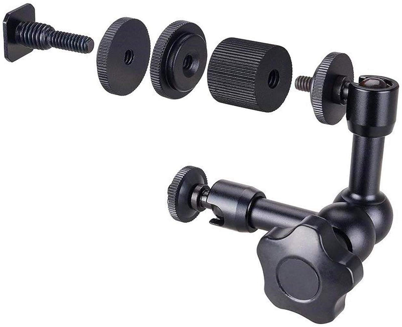 [AUSTRALIA] - WANBY 7 Inch Articulating Magic Friction Arm & Large Adjustable Super Clamp Pliers Clip with 1/4" and 3/8" Thread for DSLR Camera Rig, LCD Monitor, LED Flash Lights (7'Arm & Clip) 7'Arm & Clip 