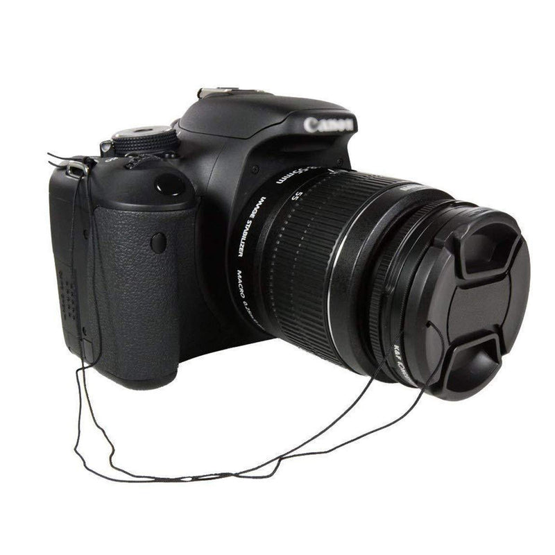 2 Packs 49mm Camera Lens Cap for Sony Alpha a6600 a6500 a6400 a6300 a6100 a6000，1x Briquettes Elf Hot Shoe +1x Ladybug Hot Shoe
