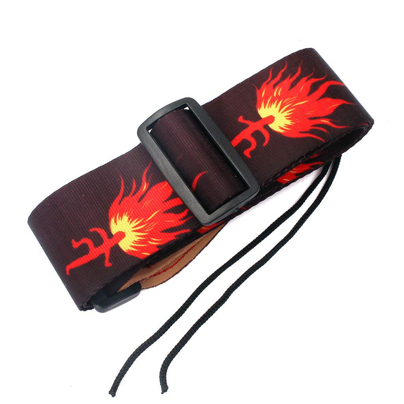 Alnicov Adjustable Guitar Strap Vintage Flowers Strap for Acoustic Guitar Electric Guitar and Bass Guitar
