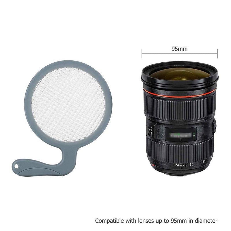 JJC Durable and Lightweight Universal White Balance Filter for Lenses up to 95mm Diameter, Certified 18% Transmission for Metering