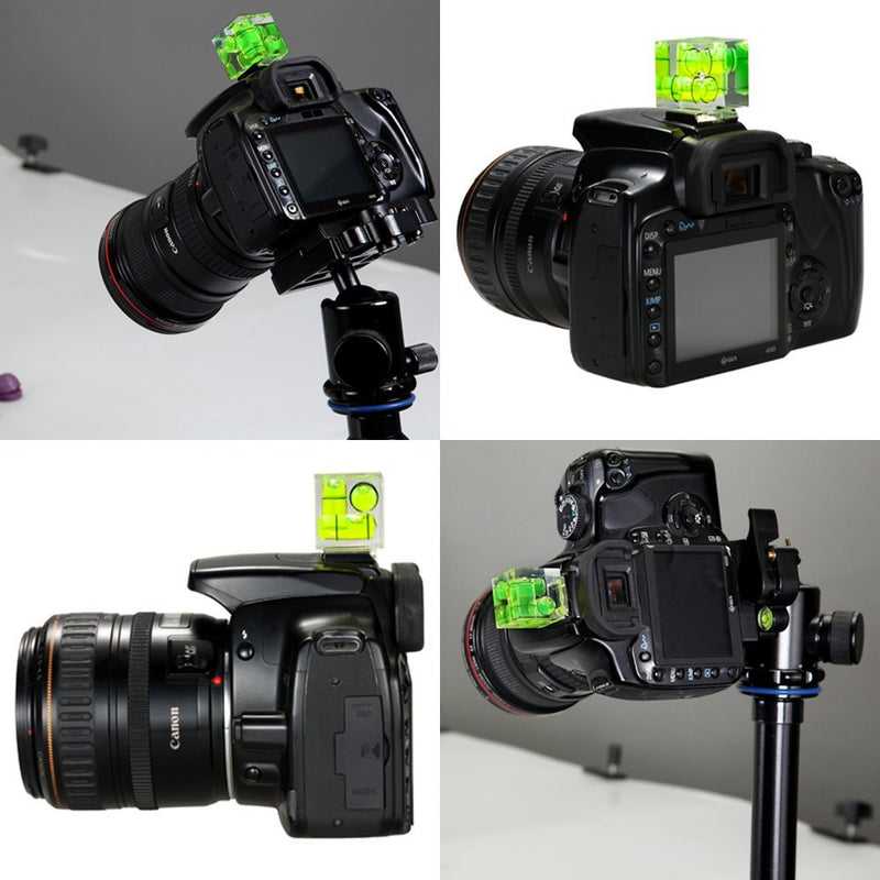 [AUSTRALIA] - SENHAI Triple 3 Axis Hot Shoe Bubble Spirit Level Compatible Compatible for Canon Nikon Pentax DSLR Camera (2 Pack) 