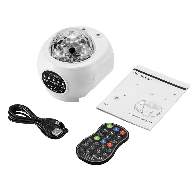 [AUSTRALIA] - Galaxy Projector, BSYUN 3nd Version 3 in 1 Sound Activated Lights with Remote Control, Musical Nebula Star Projector for Bedroom, Home Theatre, Room Décor, Kids Gift Upgraded (Upgraded White) upgraded white 