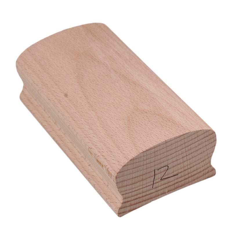 Yibuy 12# Wood Radius Sanding Blocks for Guitar Bass Fret Leveling Fingerboard Luthier Tool