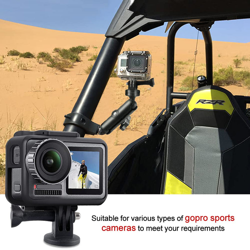 [AUSTRALIA] - MAIKER UTV ATV Camera Mount Holder Compatible with GoPro, 1.75"-2" Roll Bar Compatible for All GoPro Models, Such as GoPro Hero 9, 8,7,5 4, Session, GoPro Max, Insta360 etc 