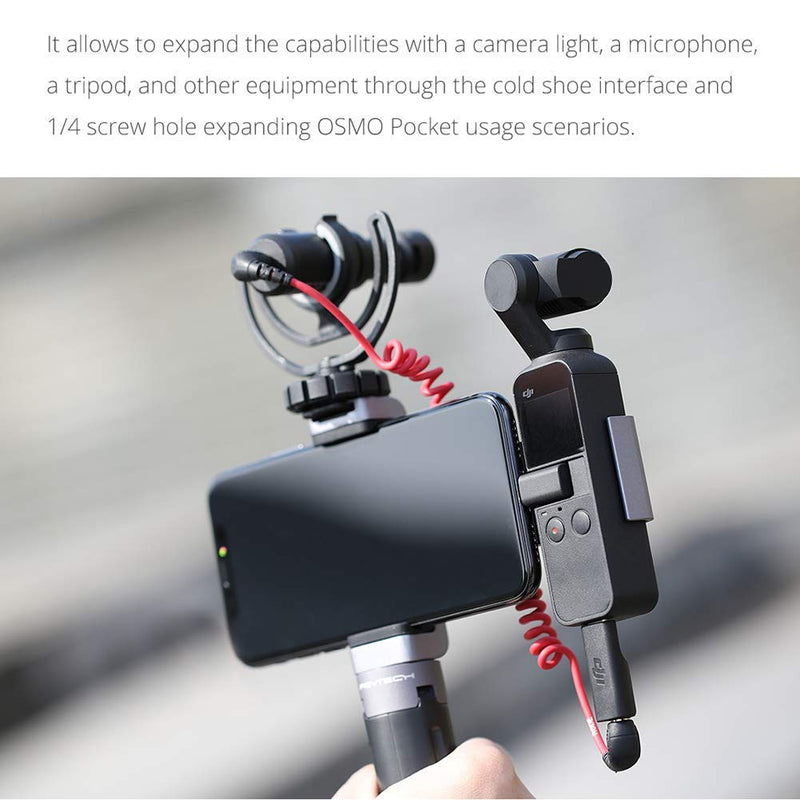 PGYTECH OSMO Pocket Phone Holder+ Expansion Accessories with Tripod Mini Compatible with DJI OSMO Pocket Accessory