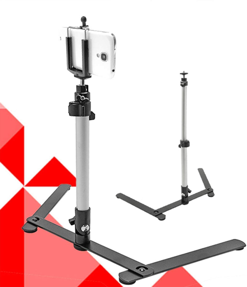 LimoStudio, AGG2934, Lightweight Table Top Tripod Mount Stand with Phone Holder for Android and iPhone, 17-Inch