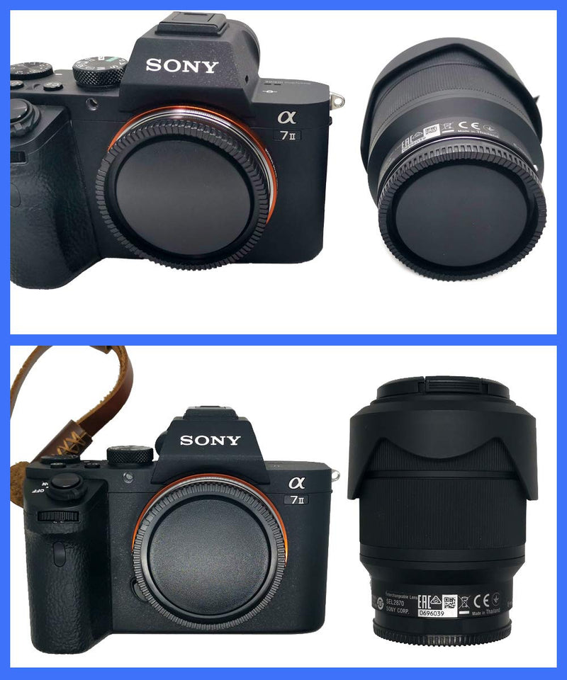 WH1916 Camera Body Cover & Rear Cap for Sony E-Mount fit Sony A9 a7riv a7r3 a7r2 a7miii a7mii A7R A7S A7SII A6500 A6400 A6300 A6000 Camera (2 Pack)