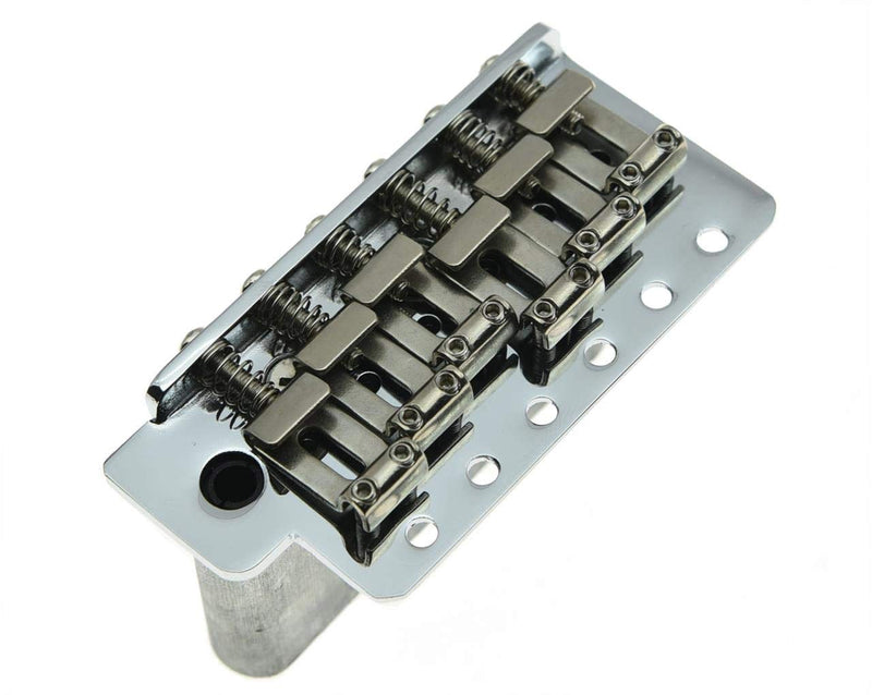 [AUSTRALIA] - KAISH Chrome Vintage ST Strat Guitar Trem Tremolo Bridge Full Size Block Bent Saddles 