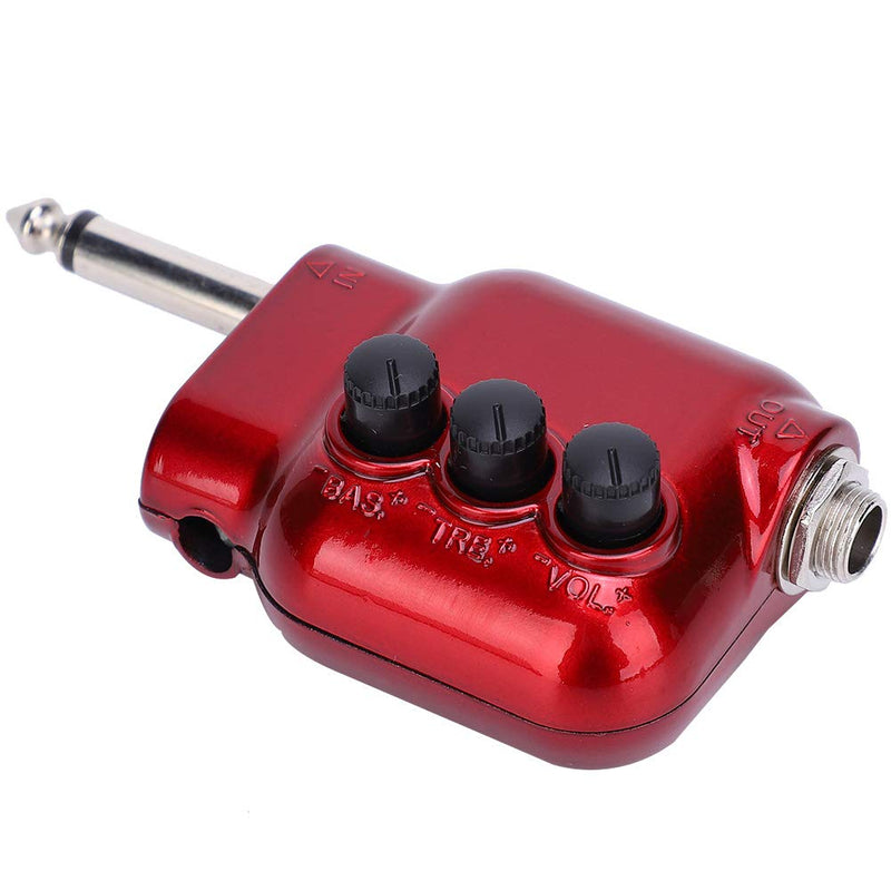 Keenso Pickup Power Amplifier High Bass Volume Control Impedance Matching for Acoustic Guitar