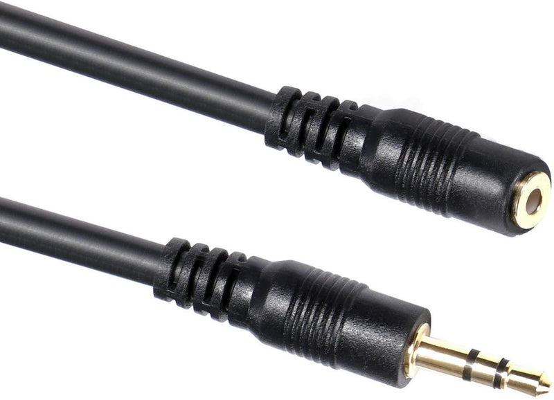 [AUSTRALIA] - Movo MC10 3.5mm Audio Cable - 3.5mm TRS Female to Male 10ft Extension Cord for Microphones, Headphones, and More 10-foot 