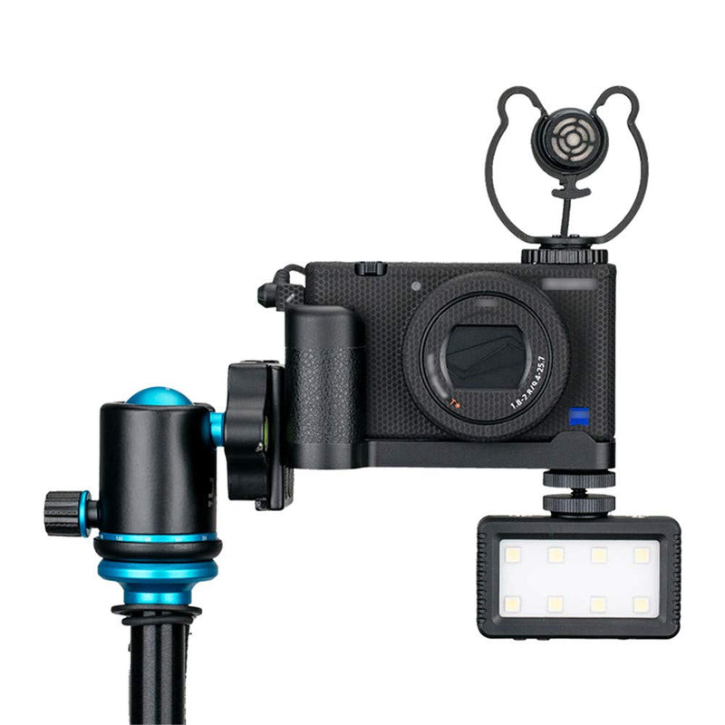 JJC Metal Hand Grip L Bracket Holder for Sony ZV-1 ZV1 Vlogging Camera