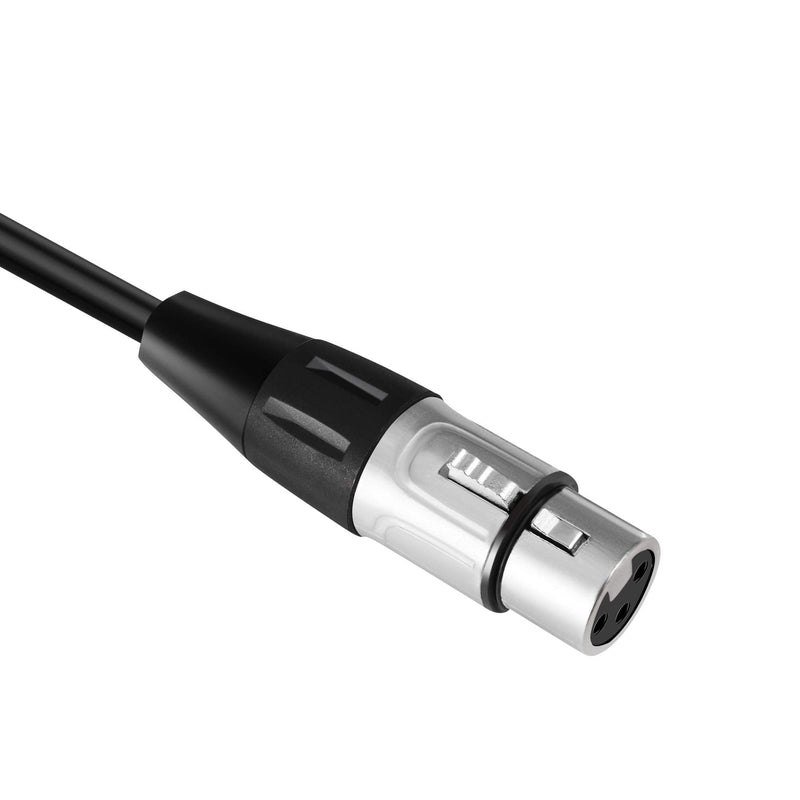 [AUSTRALIA] - Devinal XLR Female to 1/4" Female calbe, 3 Pin Female to 6.35mm Socket Audio Cord, XLR Jack to TS/TRS Quarter inch Adapter Connector Converter Metal Construction 1/4 to XLR Female Cable 1 FT 