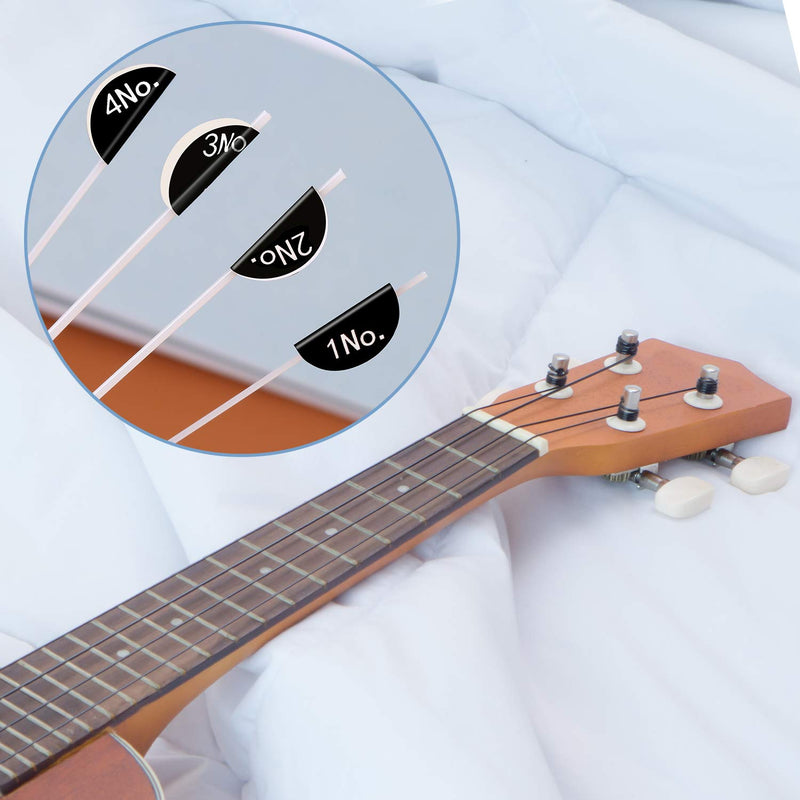 [AUSTRALIA] - Nylon Ukulele Strings with Felt Ukulele Picks for Soprano (21 Inch)/ Concert (23 Inch)/ Tenor (26 Inch) Ukulele (5 Sets String, 10 Felt Picks) 