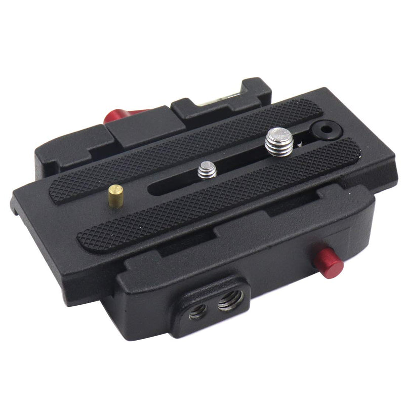 Xiaoyztan P200 Quick Release Clamp Adapter Quick Release Plate Assembly Compatible with 501 500AH 701HDV 503HDV Q5 Tripod Accessory