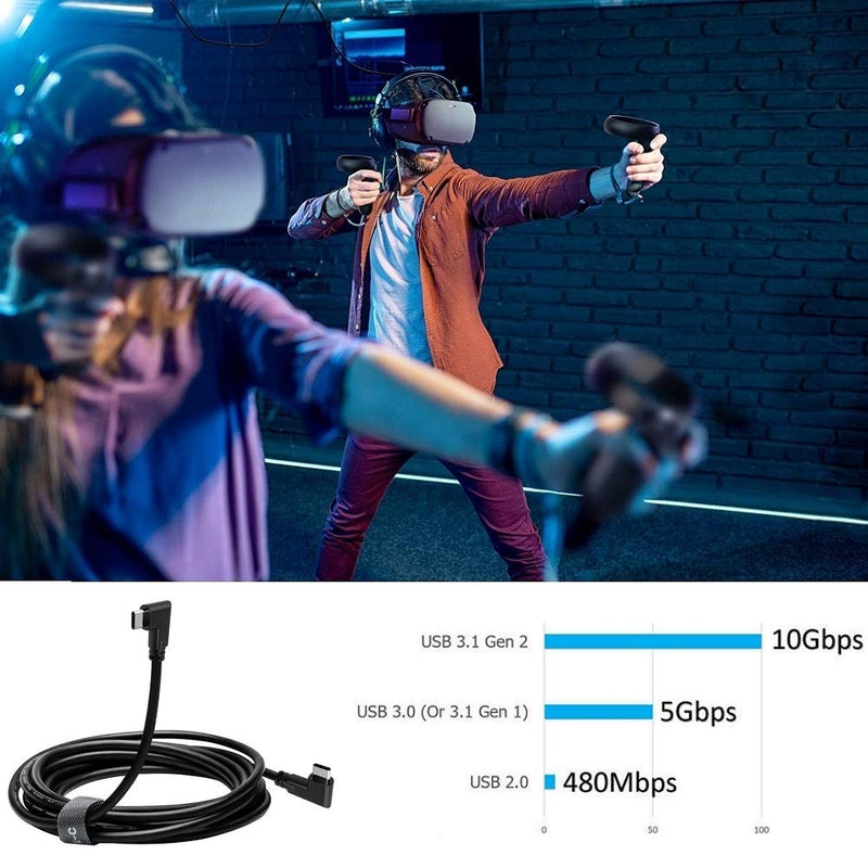 VOKOO USB C Link Cable, Compatible with Oculus Quest Link Cable, High Speed Data Transfer & Fast Charging USB 3.2 Gen 1 Cable Compatible with Quest and Quest 2