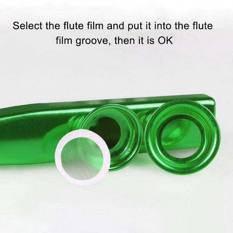 Metal Kazoo and 5 Membrane Flute Diaphragm, Aluminum Alloy Kazoo with Vintage Gift Box, Good for Kids, Music Beginner