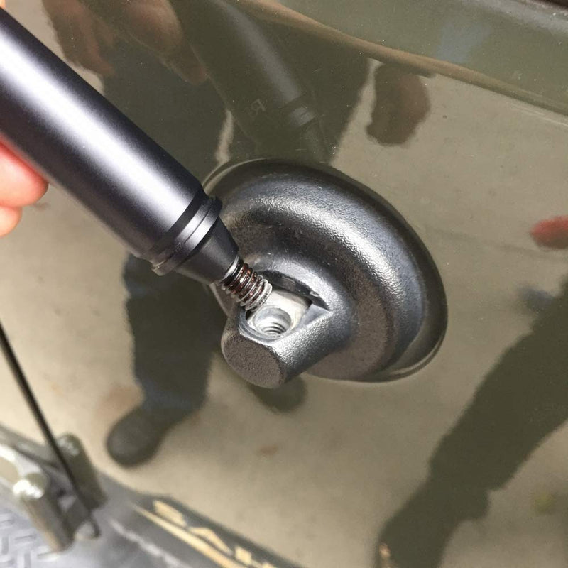 [AUSTRALIA] - ZYTC Bullet Style Stubby Antenna Mast Radio Aerial Black Replacement Fit Jeep Wrangler JK & JL & TJ 1997-2019 | 5.7 inches 