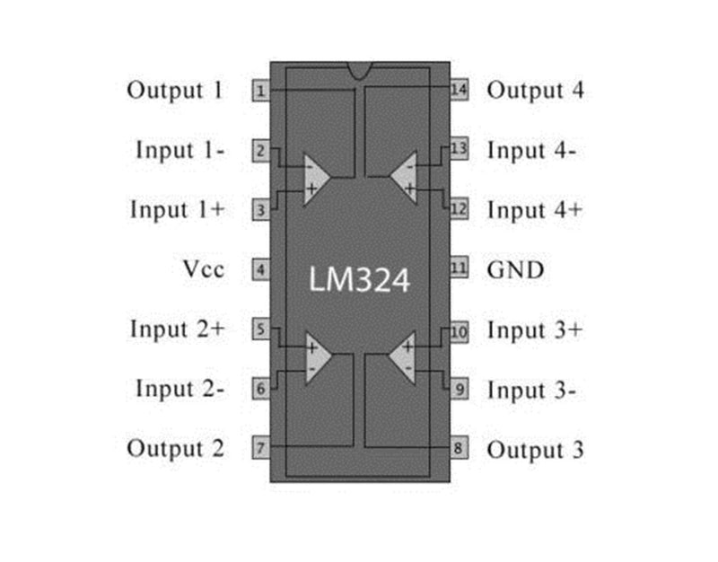 25PCS New Original IC LM339N Quad opamp DIP-14 Low Power Quad Operational Amplifier