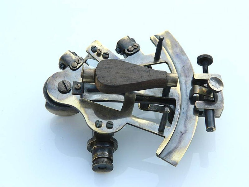 ROORKEE INSTRUMENTS (INDIA) A NAUTICAL REPRODUCTION HOUSE Navel Gifts Antiqued Brass Sextant Kelvin & Hughes Replica