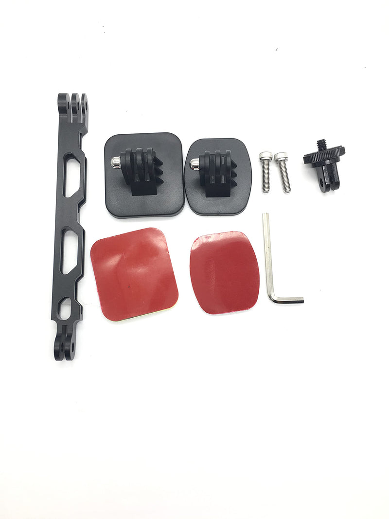 Fotoleey Motorcycle Mount Kit for Insta360 One X2, One RS, One R, Compatible with GoPro Hero 10, Hero 9 /8 / 7 /6, Including Helmet Mount and Handlebar Clamp